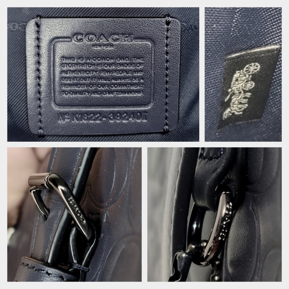 😍 Coach Signature Leather Designer Shoulder Purse Laptop Work Bag NWT - Picture 8 of 11